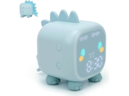 Lurelia Despertador Infantil Com Bateria Recarregável, Alimentação Usb, Função Snooze, Luz Noturna, Alarme Duplo, Claro