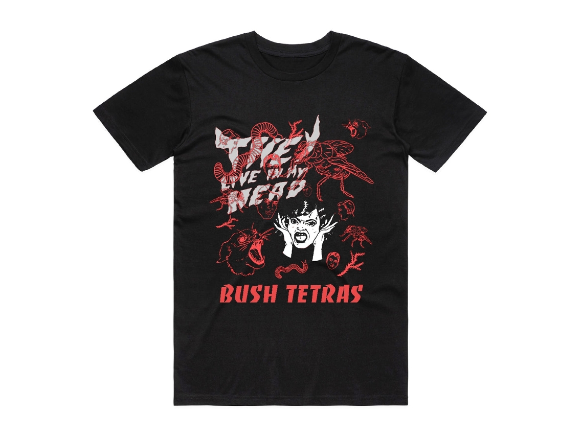 Bush Tetras They Live In My Head T shirt ROCKINSTONE Unisex Adults Best Sellers Size:m