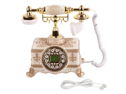 Telefone Fixo Vintage EOOCOO (estilo Europeu Antigo, Fio Fixo)