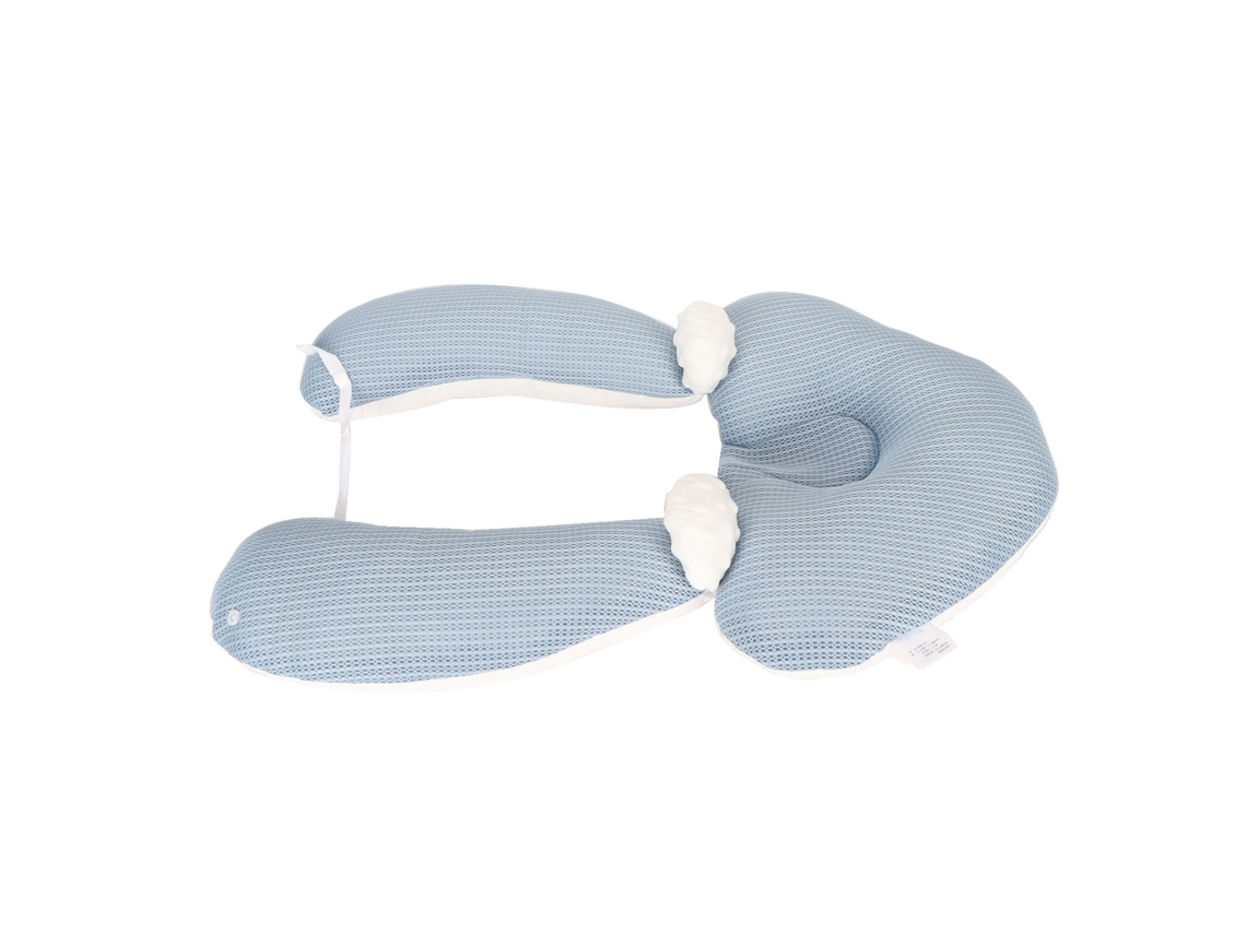 Primerox almofada de Modelagem para Cabeça de Bebê Ajustável Soft Suporte Craniano Azul