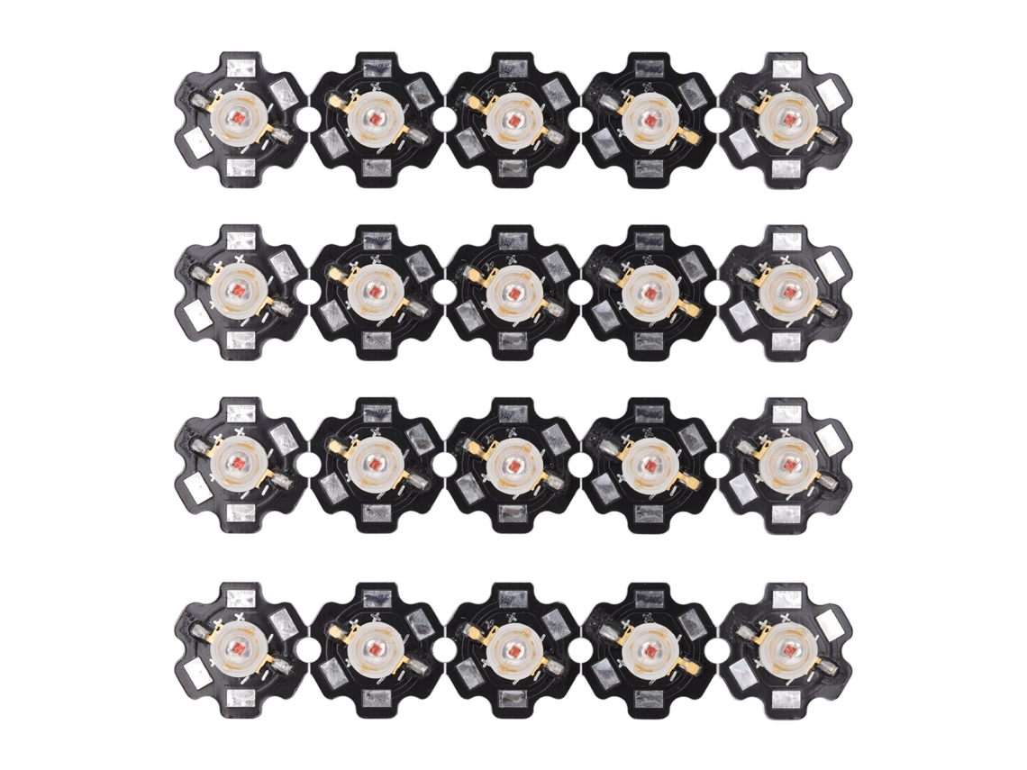 20pcs Chips Led de Alumínio Perolas de Luz Amarela 3 5w 160 180lm para Iluminação Diy