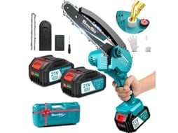 Mini Serrote Elétrico, Poderoso Motor Sem Escovas De 800w, Longa Vida Útil Da Bateria Com 2 X 4000mah Baterias,com 2 Baterias 4.0ah Oem