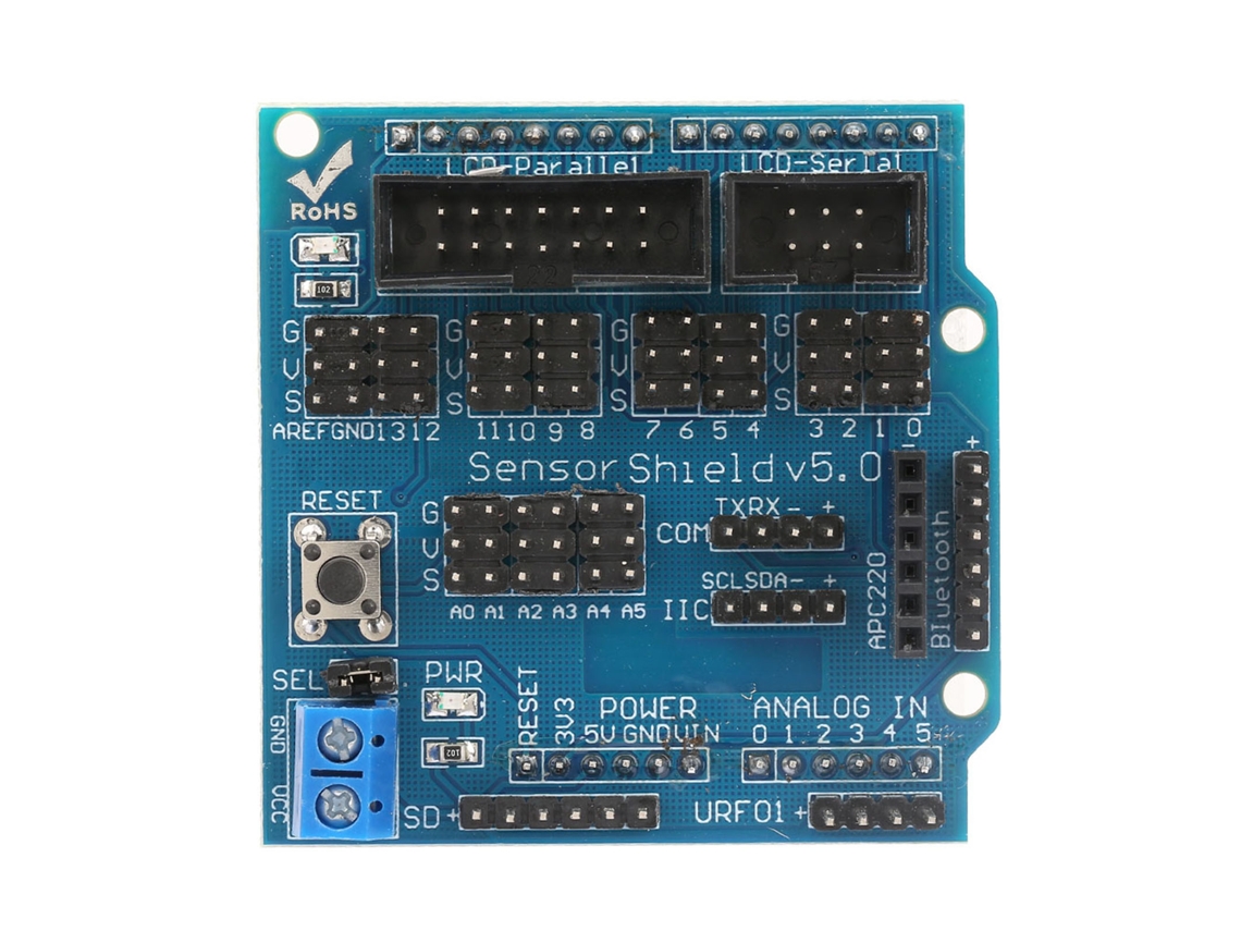 Placa de Expansão Sensor Shield V5.0 com Porta Ultrassônico | S/MARCA