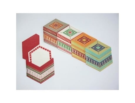 Mini envelope e cartão Taj/Tarang - PAPER TREE - 5 peças - Papel - Misto - Fabricado na Índia