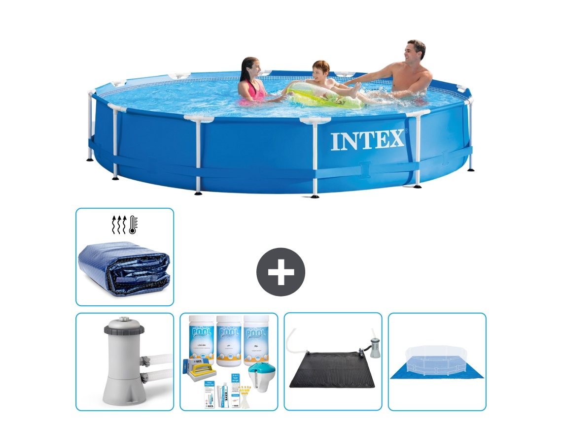 Intex Piscina Com Estrutura Redonda - 366x76 Cm - 6-peças S20480