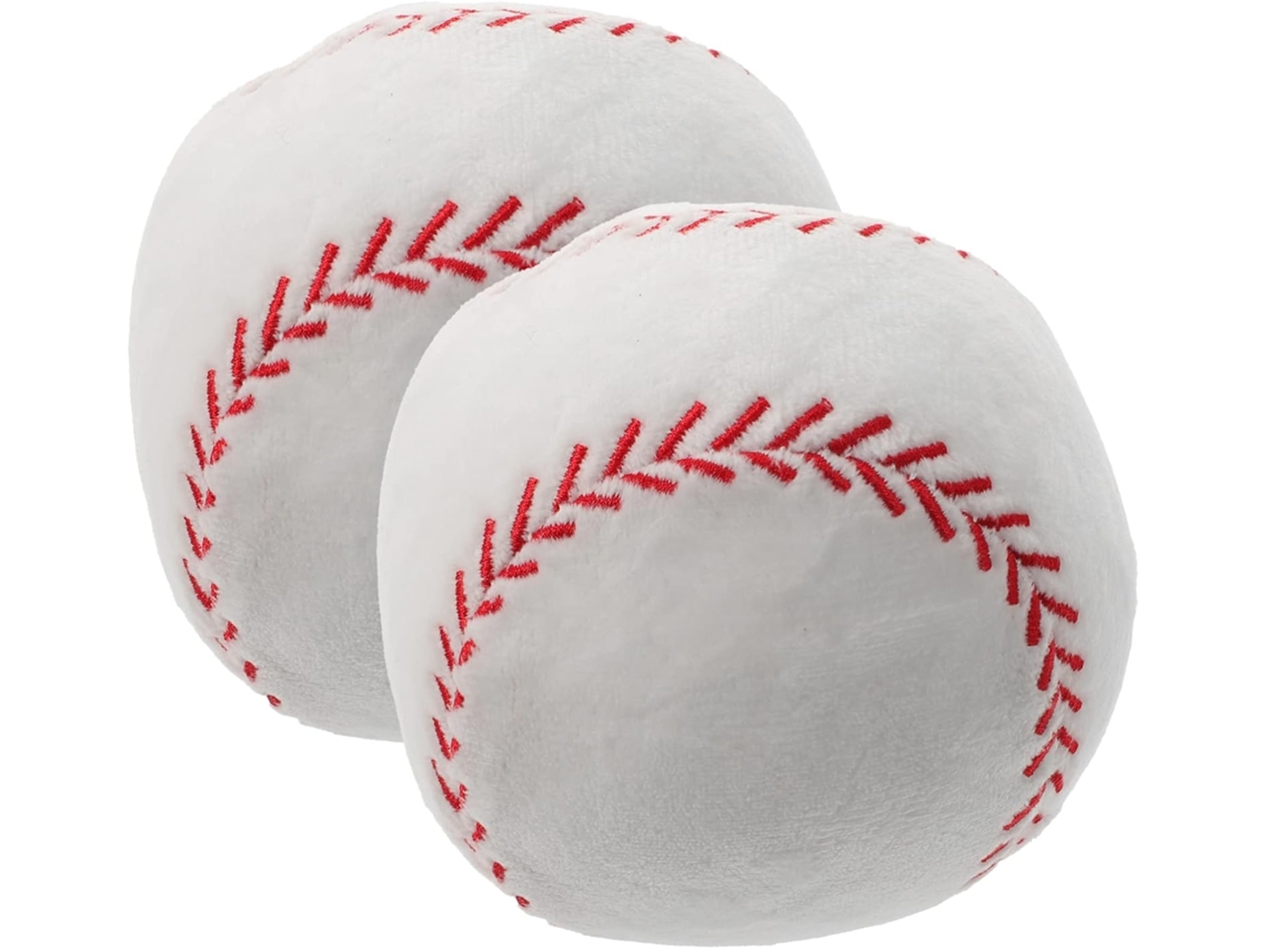 Conjunto De 2 Almofadas Pelúcia Em Formato Beisebol, Decorativas E