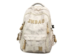 Laxiscreed Mochila Grande Para Estudantes Com Design Estampado E Capacidade Aumentada
