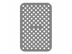 Forros Reutilizáveis Para Fritadeira A Ar Ninja Foodi Dz201, Acessórios, Tapete De Silicone Retangular Para Fritadeira A Ar Cinza Zeuxo