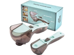 Cucharas Medidoras Ajustáveis, Conjunto De Cucharas E Xícaras Medidoras De Plástico Para Cozinha