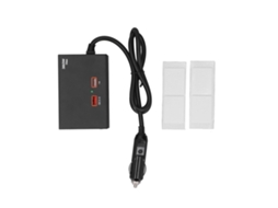 Carregador De Carro 180w 360w Qc3.0 Usb Carga Rápida Adaptador De Isqueiro Multifuncional 12v 24v