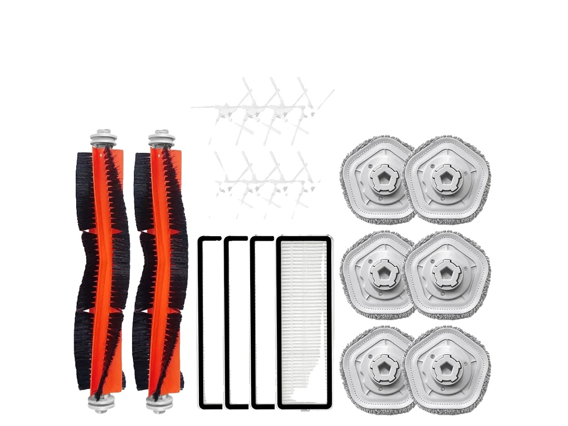 Acessórios Para Aspirador De Pó Robô, Filtro Hepa, Escovas De Substituição E Panos De Mop, 20pcs 1 Oem