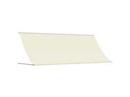Toldo retrátil VIDAXL tecido e aço cor creme (350x150 cm)