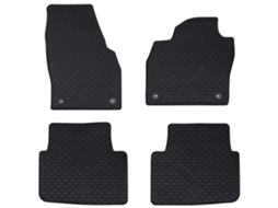 Vidaxl Tapete De Carro 4 Pcs Preto Compatível Com Kamiq 2019- Borracha