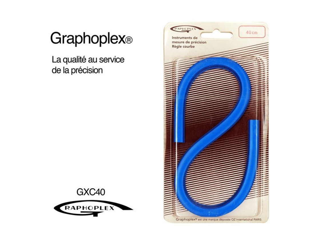 Regra Curva Flexível 40cm Graphoplex