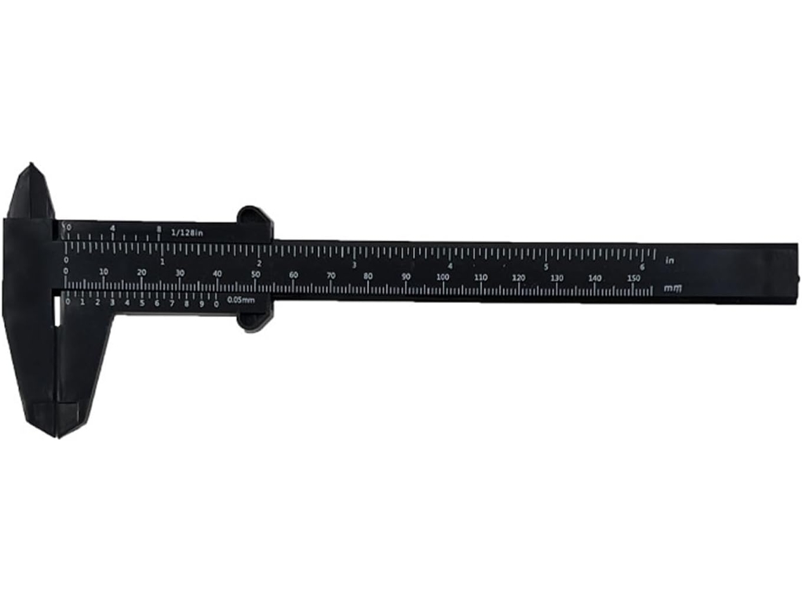 Régua De Medição Plástico Para Construção| Escala Dupla 150 Mm (6 Polegadas)
