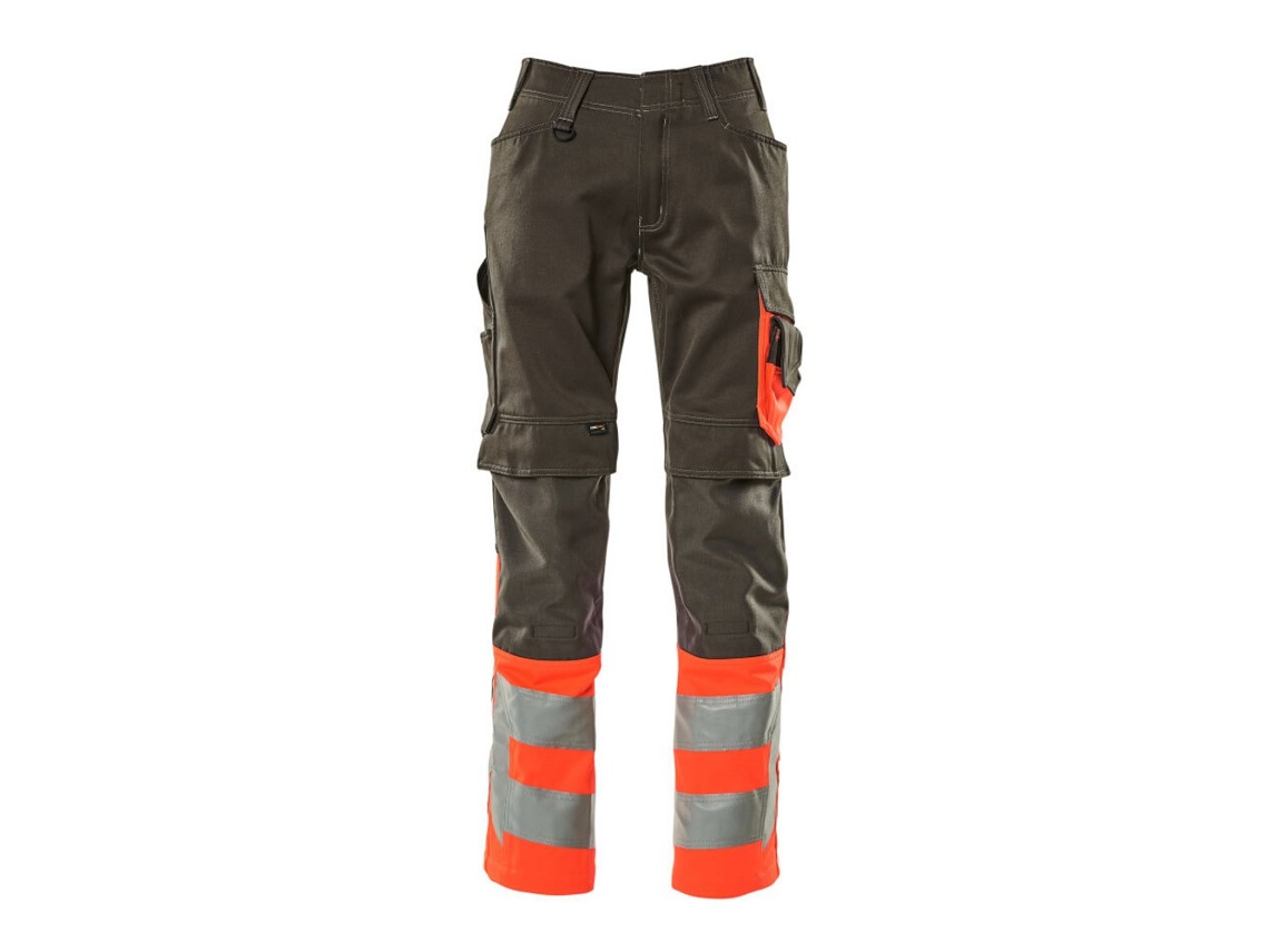 Calças Grandes Com Bolsos Para Joelheiras Safe Supreme 15679 Castanho 68 / 32 MASCOT