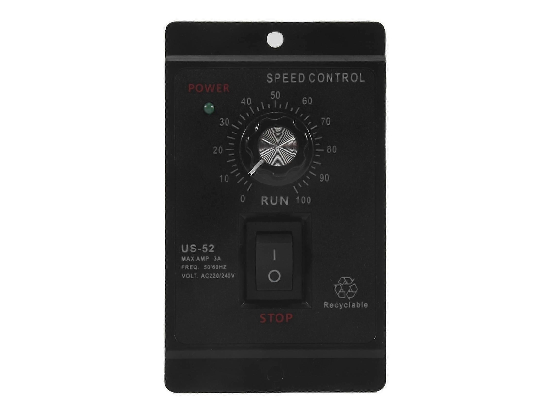 Controlador de velocidade de motor de 400 W, 220 V CA, regulador de velocidade para motor com rotação para frente e para trás, Govblack
