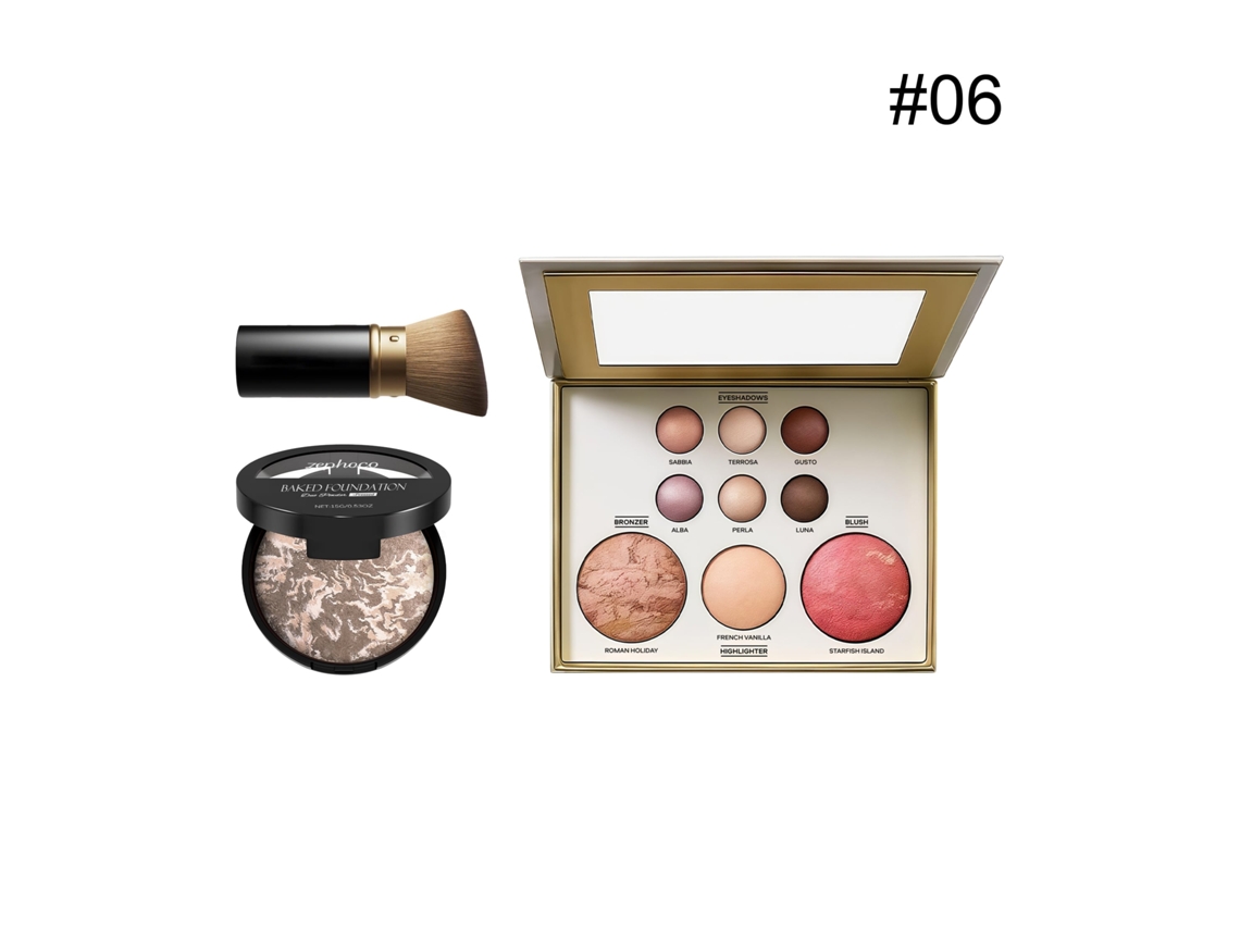 Paleta de Maquilhagem 06 para Olhos e Rosto, Alta Qualidade LAXISCREED