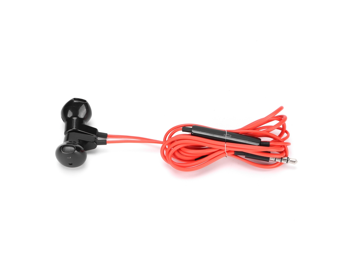 Auriculares con Cable Me518 de 3,5 Mm con Control de Volumen para Teléfonos Android Rojo S/MARCA