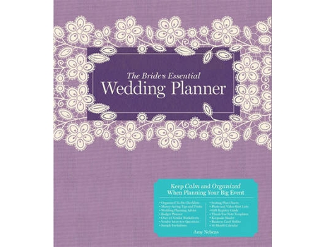 Livro the bride's essential wedding planner de amy nebens (inglês)