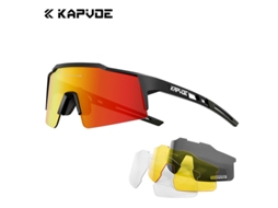 Óculos De Ciclismo Com Quatro Lentes, Óculos De Proteção Contra Vento Para Bicicleta, Para Bicicleta De Estrada.