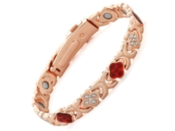 Pulseira De Cobre, Bracelete De Terapia Magnética Trevo Da Sorte (vermelho) Spqment