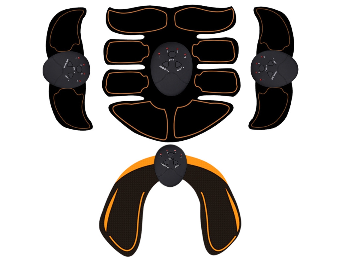 Conjunto De Quatro Estimuladores Musculares Smart Ems (versão A Bateria)