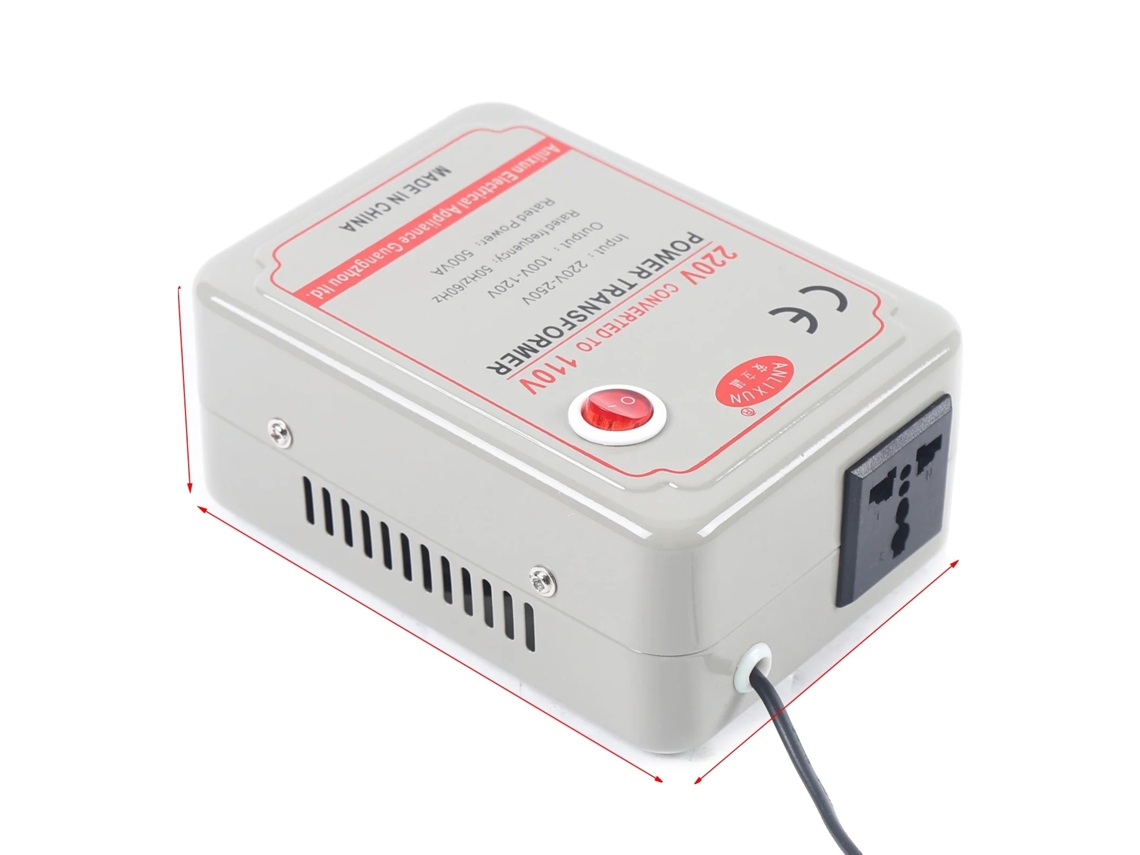 Transformador De Potência, Conversor De Tensão 220v-250v Para 110v-120v