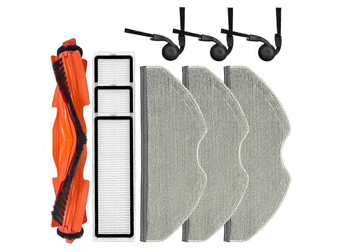 Acessórios para Aspirador Robô Xiaomi S40/ov81: Cabeça, Escova Lateral, Filtro Hepa, Panos de Limpeza BRILVIBERA