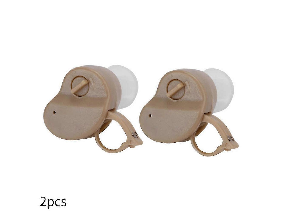 2 Unidades De Mini Amplificador Som Portátil E Invisível Para Aparelho Auditivo Intra, Auricular