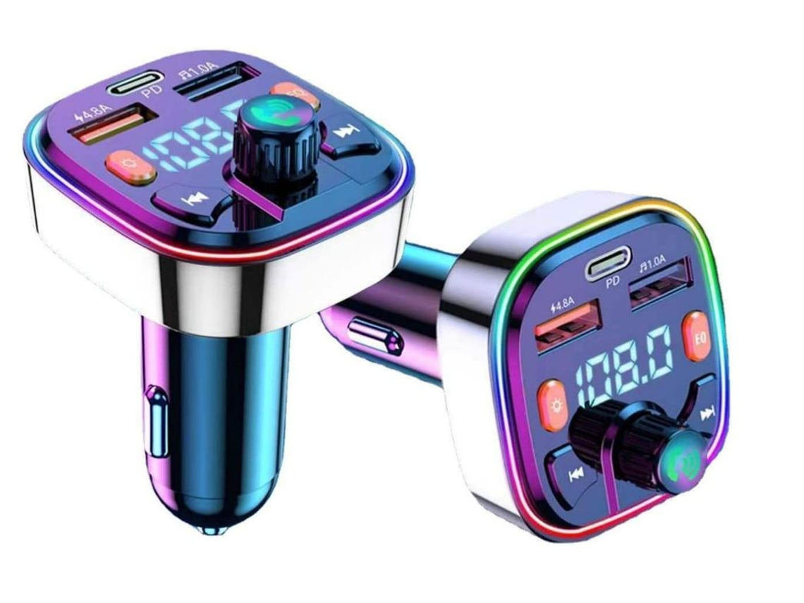Transmissor Fm Bluetooth Yizhood Q5 Pd3.0 Type C Wma/mp3 Preto