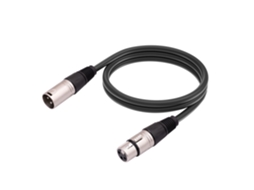 Lurelia Cabo Xlr Macho/fêmea 1,8 M Preto, Para Microfones, Mixer, Amplificador E Colunas Ativas