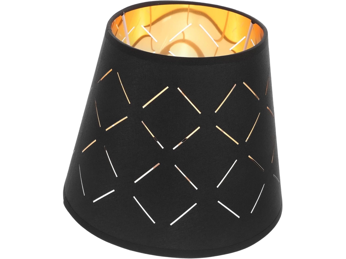Abajur de Mesa em Tecido Leve Preto SFUSHOS