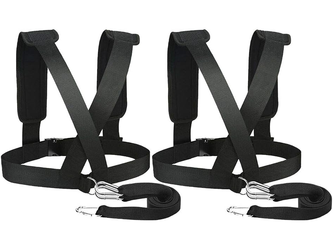 Cinto De Resistência Happyyami Com Alças Ombro Para Suportar Peso, Conjunto 2 Peças, Corrida E Treinamento