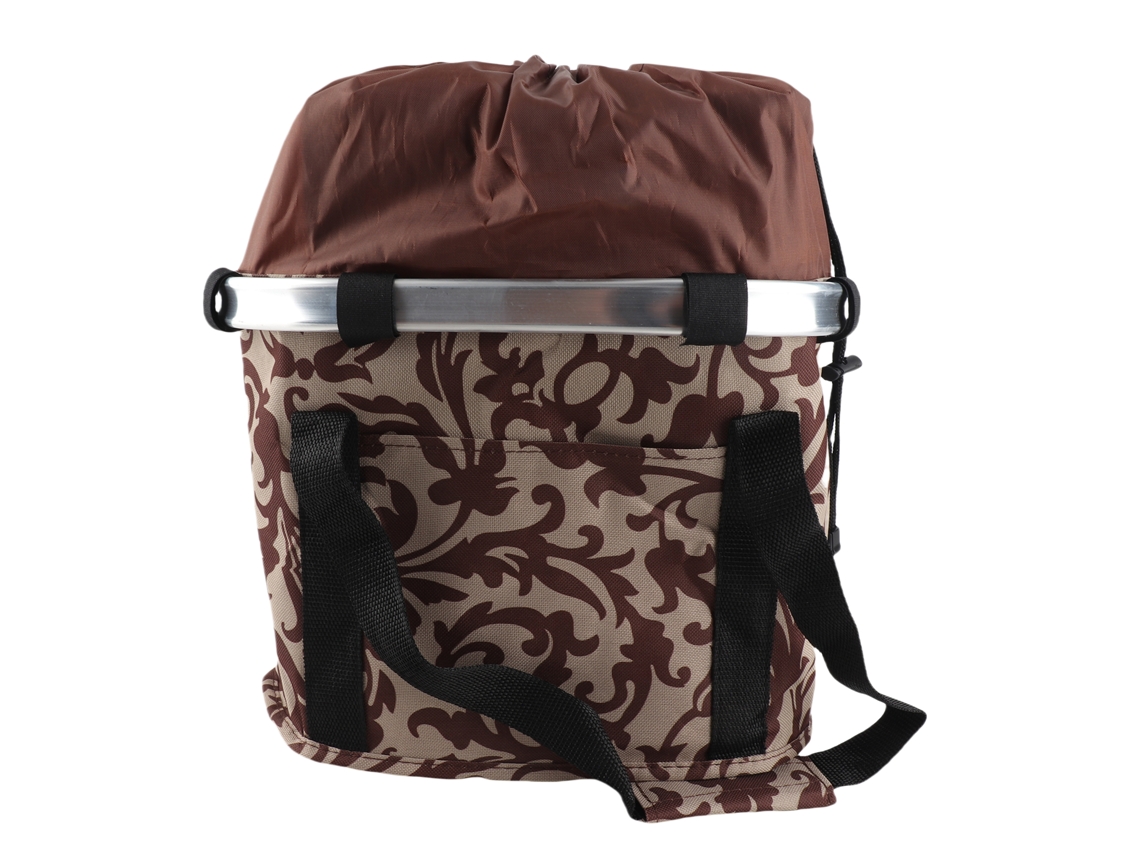 Cesta dobrável para bicicleta com transportador de animais de estimação removível, cesta para guidão de bicicleta para cães e gatos, bolsa frontal.