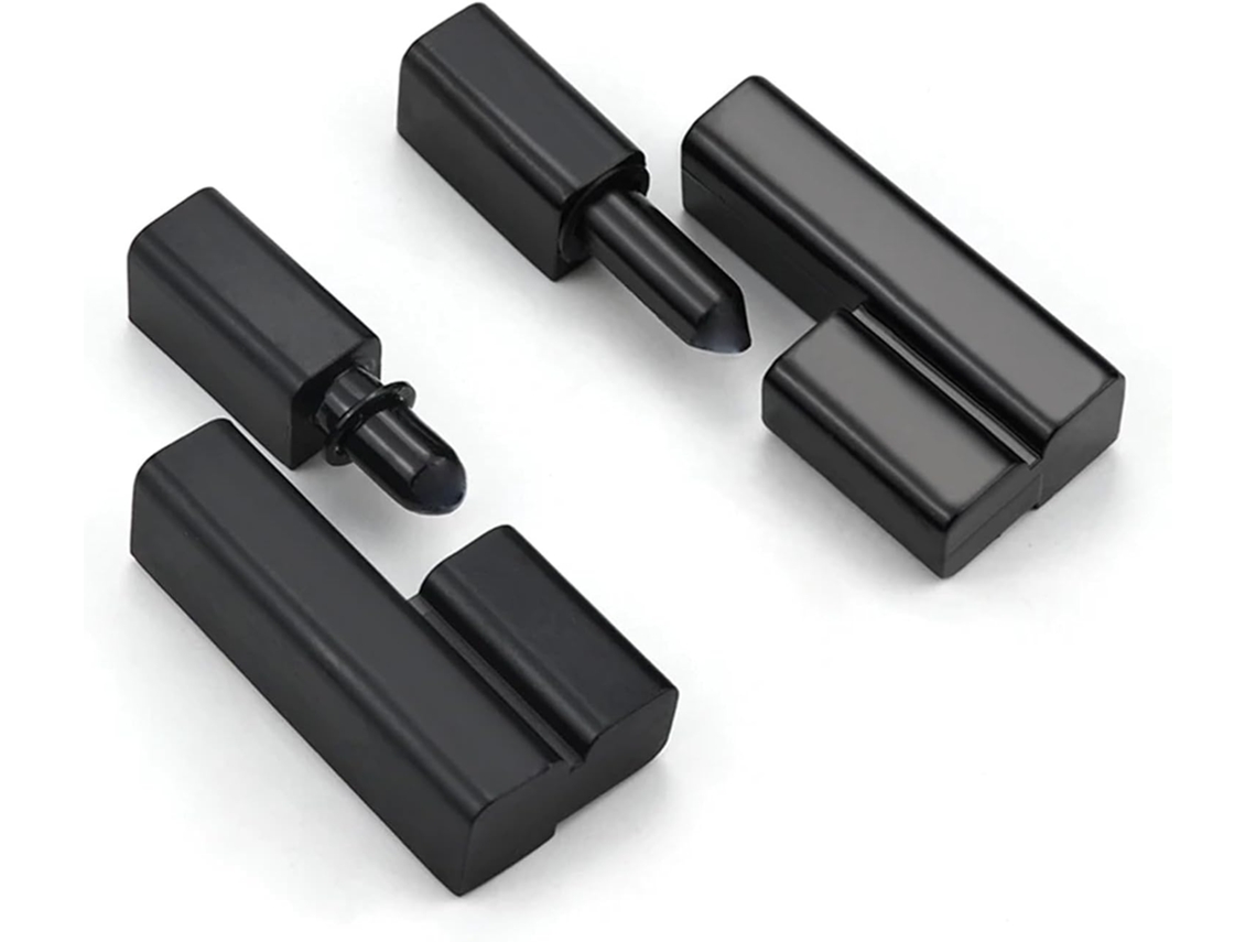Dobradiça Industrial Preta Em Liga De Zinco Removível Para Armário Elétrico Pequeno, Para Caixa De 64mm, 1 Peça Esquerda
