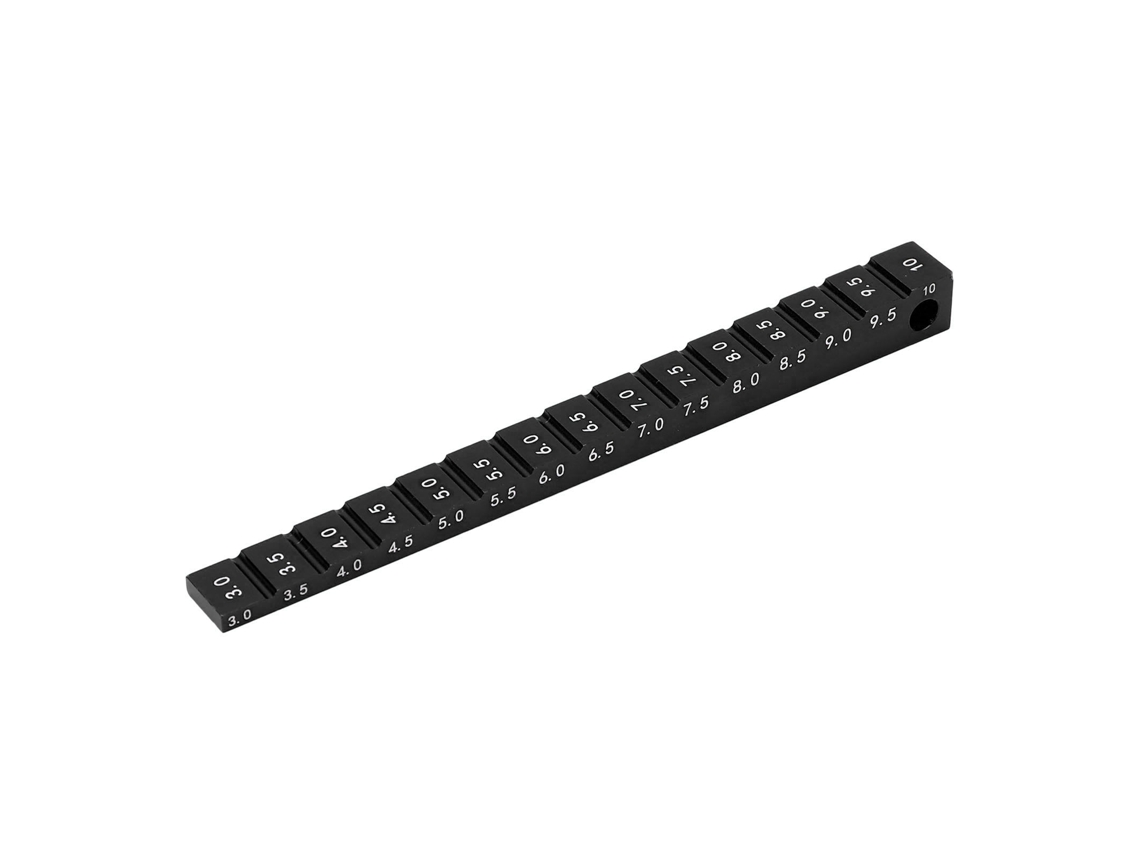 Mali calibrador de Altura do Chassi de Liga de Alumínio 3 10mm para Carro Rc Drift 1/10 Acessório Preto