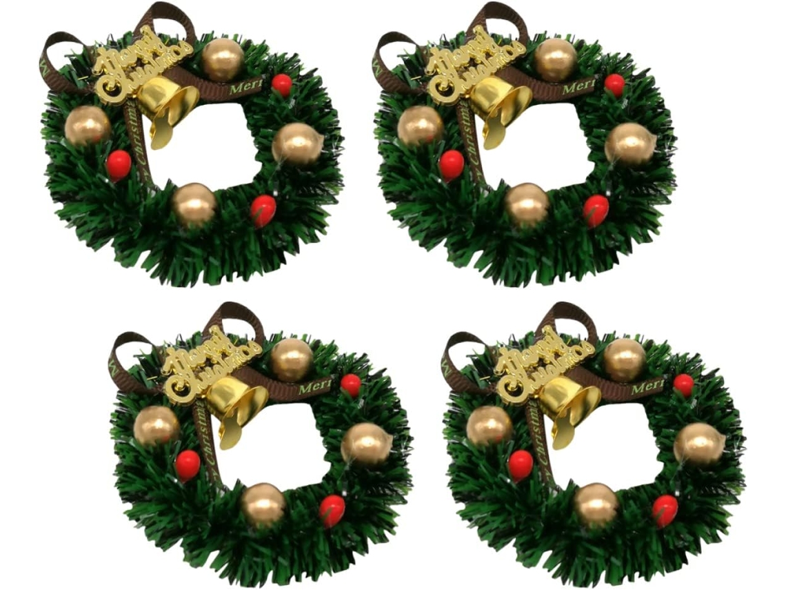 4 Peças Couronne De Décorations Suspensórios Guirlandas De Ornamentos Suspensos