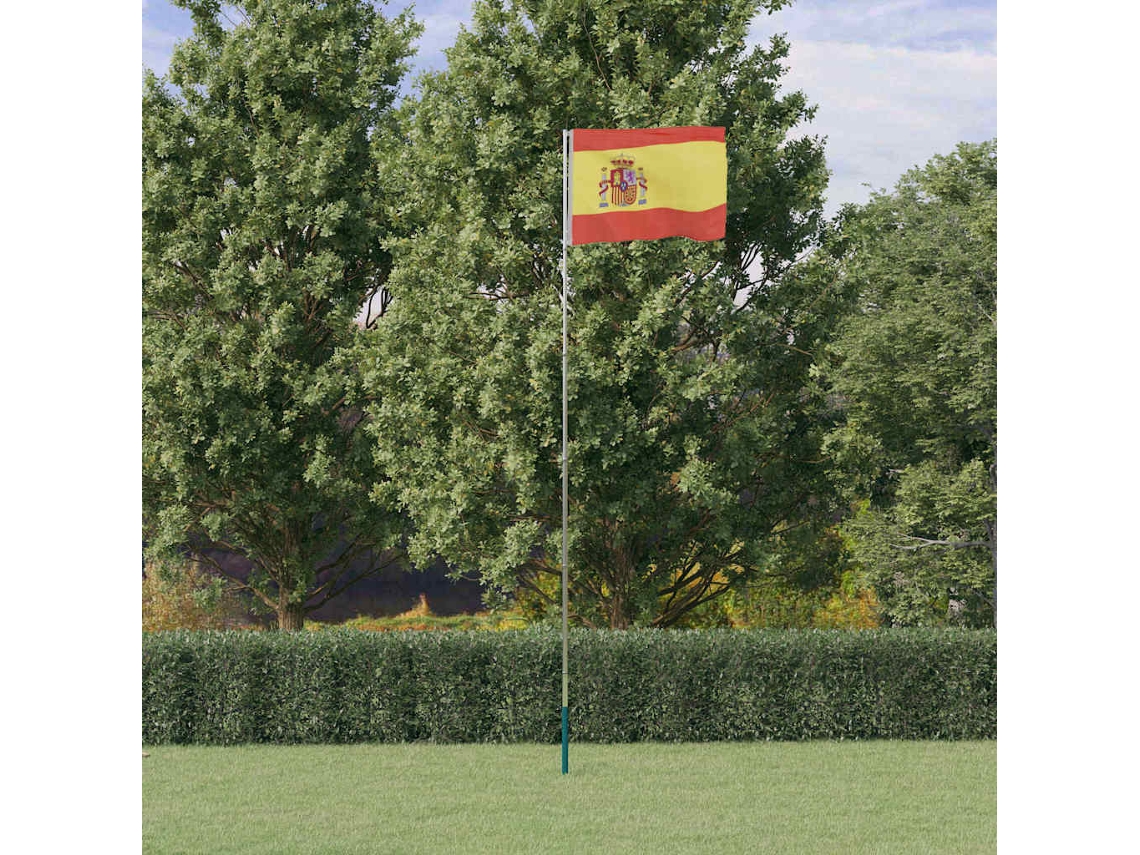 Vidaxl Bandeira Da Espanha E Mastro 5,5 M Alumínio