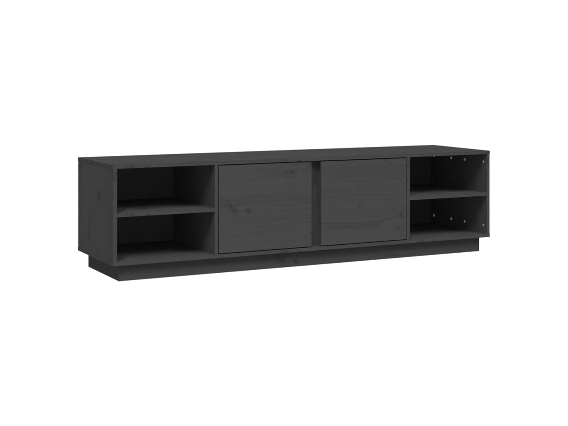 Cinzento MAISON EXCLUSIVE TV Mobile na Madeira de Pinho Maciça (156x40x40 cm)