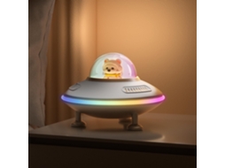 Coluna Bluetooth 5.4 Prata Astronauta com Luz, Sem Fio, Decoração Quarto Adolescente, Presente Kawaii/natal ZYBLSSBB