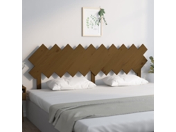 Vidaxl Cabeceira De Cama 196x3x80,5 Cm Pinho Maciço Castanho Mel