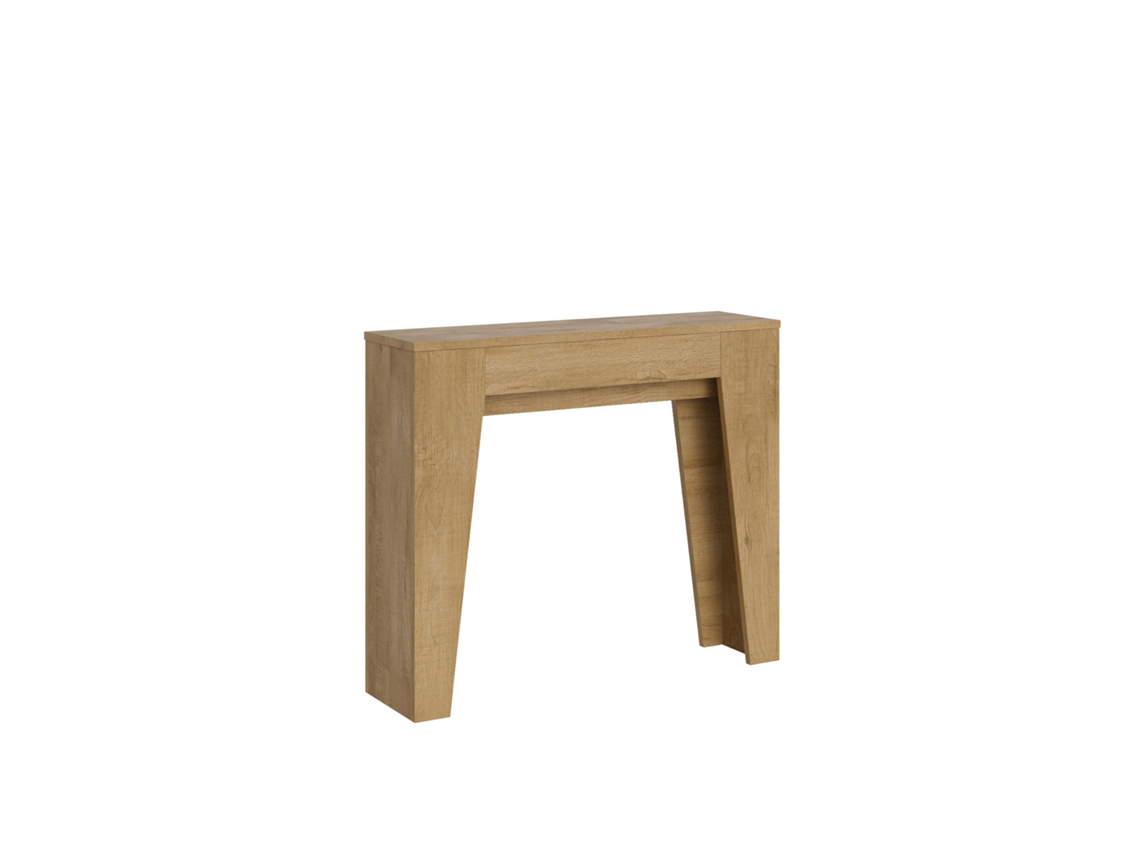 Mesa Consola Extensível 90X25/181Cm Narrow Carvalho Natural