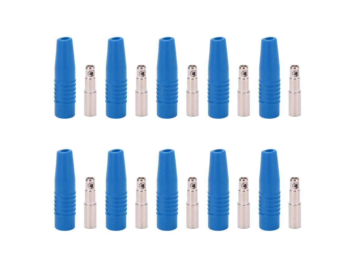Plug Banana Fêmea 4mm Cobre Puro Revestido de Níquel | S/MARCA