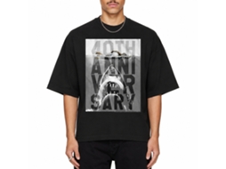 Rockinstone Jaws Movie 40th Black Adult T-shirt Size:l