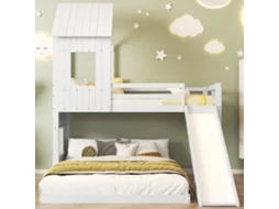 Beliche 90x200 Com Escorregador Janela Teto E Escada
