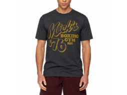 Rockinstone Rocky Movie Mick's Heather Navy Adult T-shirt Size:l
