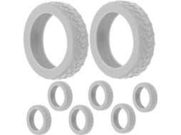 Conjunto De 8 Protetores Silicone Para Rodas Malas, Que Proporcionam Um Rolamento Silencioso