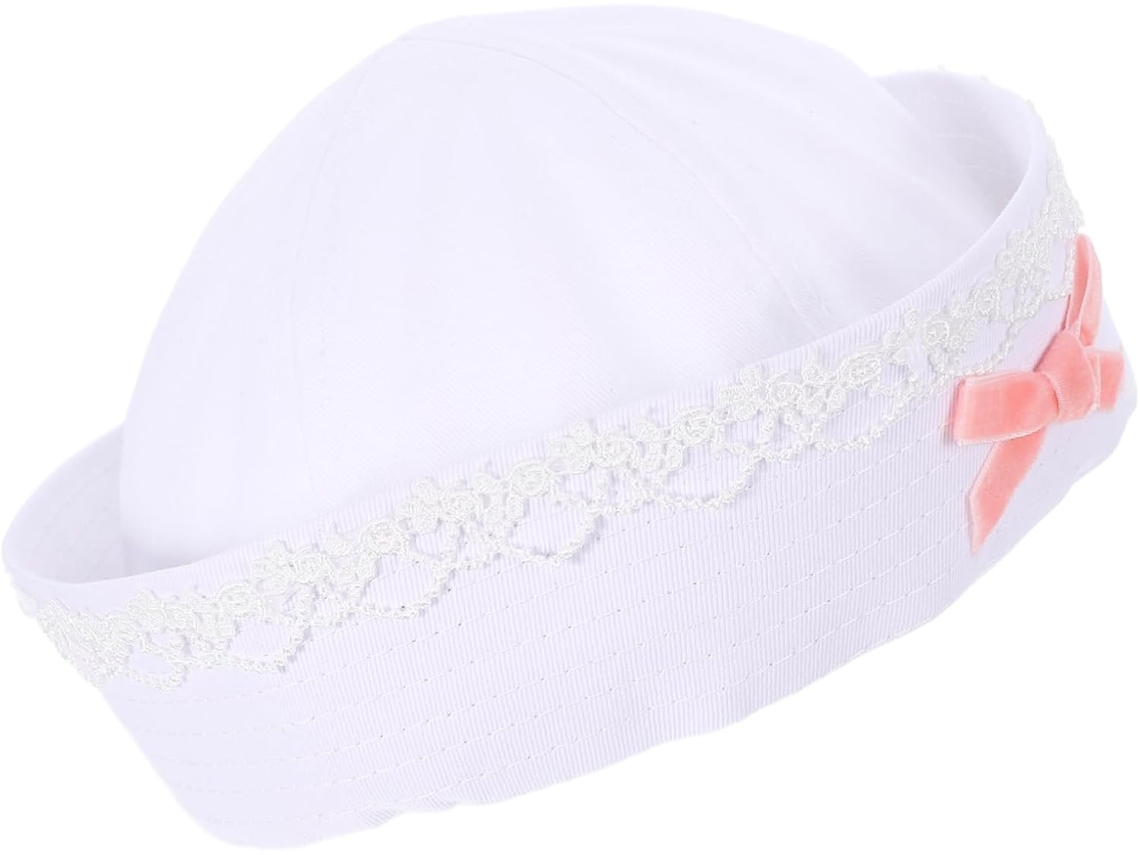 Chapéu Náutico Com Laço De Renda - Para Uso Prático E Funcional