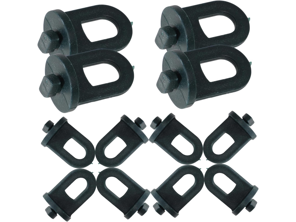 Conjunto De 100 Grampos De Torção De Plástico Preto